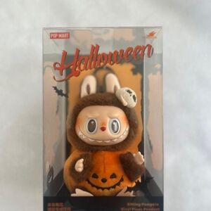 Pop Mart Labubu Halloween Sitting Pumpkin Vinyl Plush
